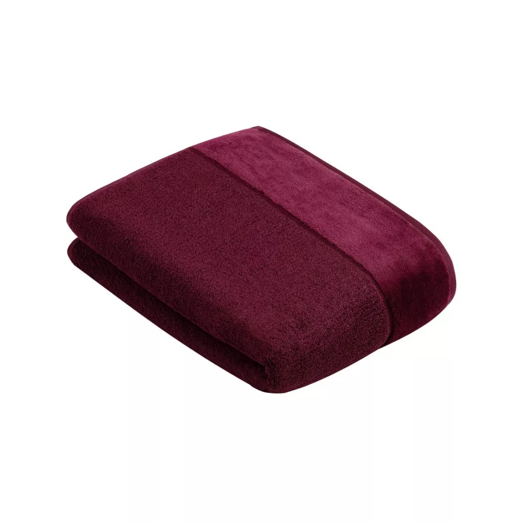 Vossen Badetuch "Pure" Baumwolle & VEGAN, mit eleganter Veloursbordüre