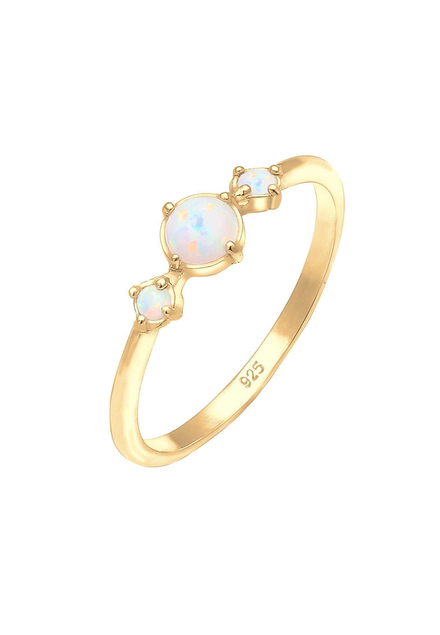 Image of Ring Vintage Look Opal Damen Gold 52mm