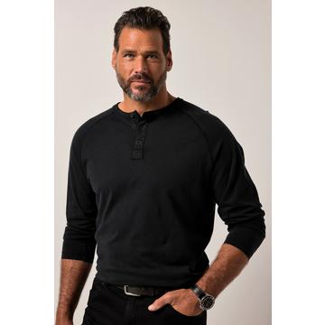 Maglia serafino con look vintage e maniche lunghe, fino alla tg. 8XL