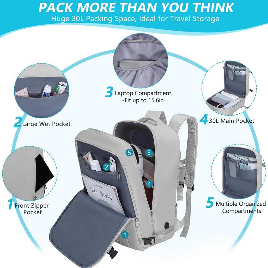 Only-bags.store  Handgepäck Reiserucksack Wanderrucksack Wasserdichter Outdoor Daypack 