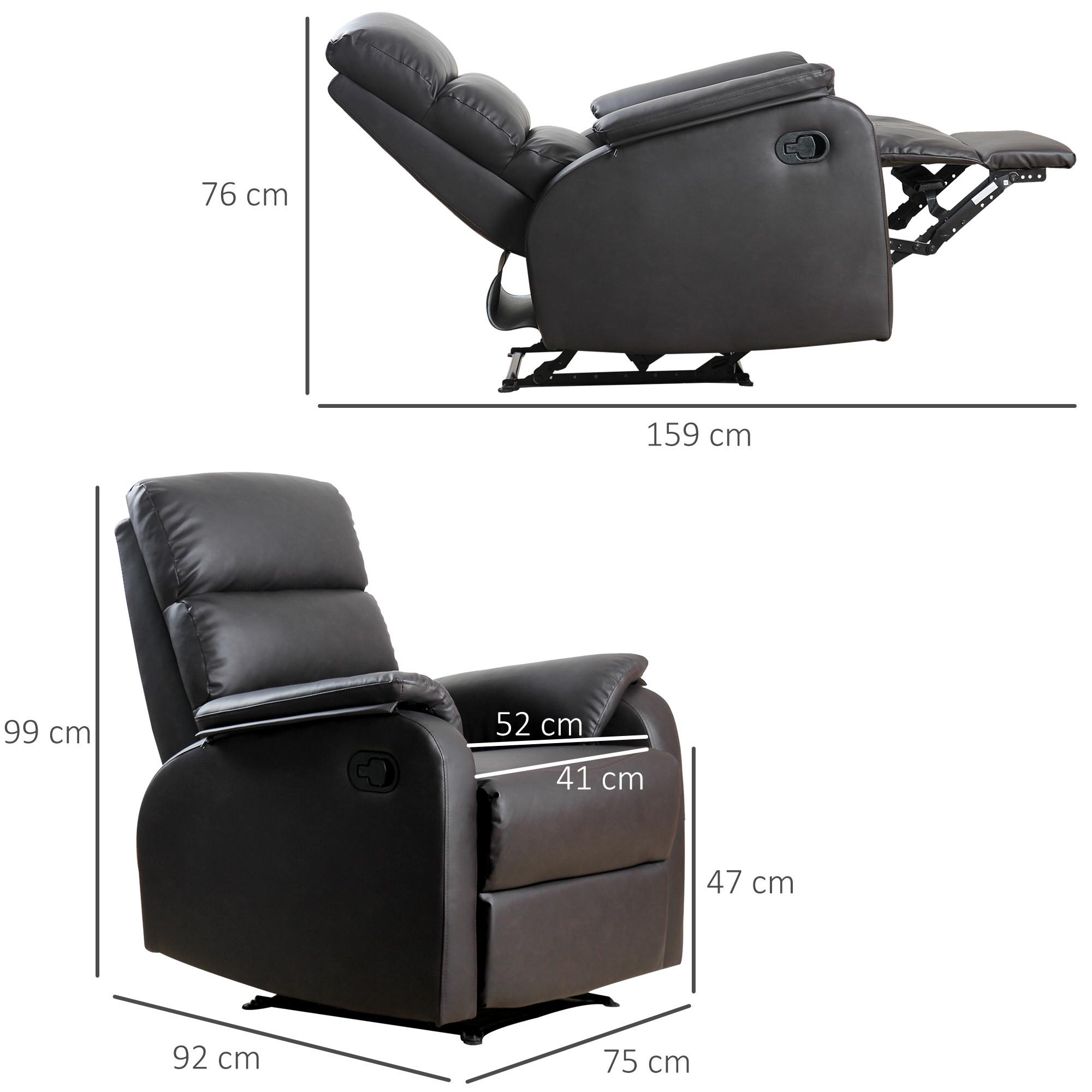 HOMCOM Fauteuil de relaxation  