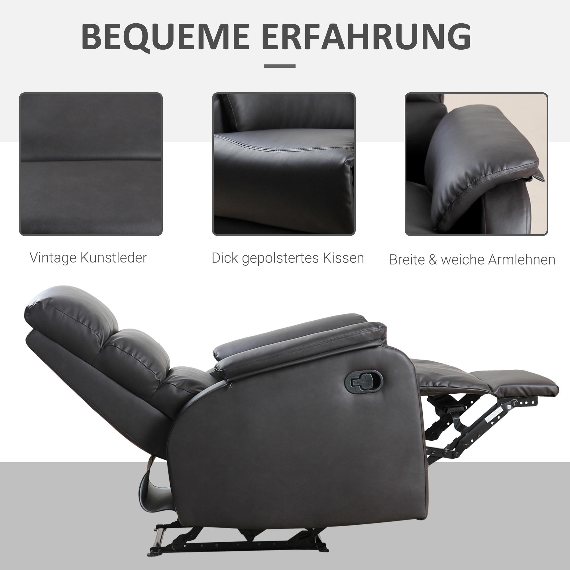 HOMCOM Fauteuil de relaxation  