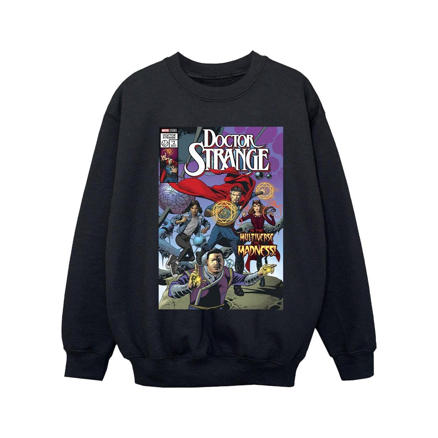 Image of Doctor Strange Comic Circles Sweatshirt Mädchen Schwarz 140/146
