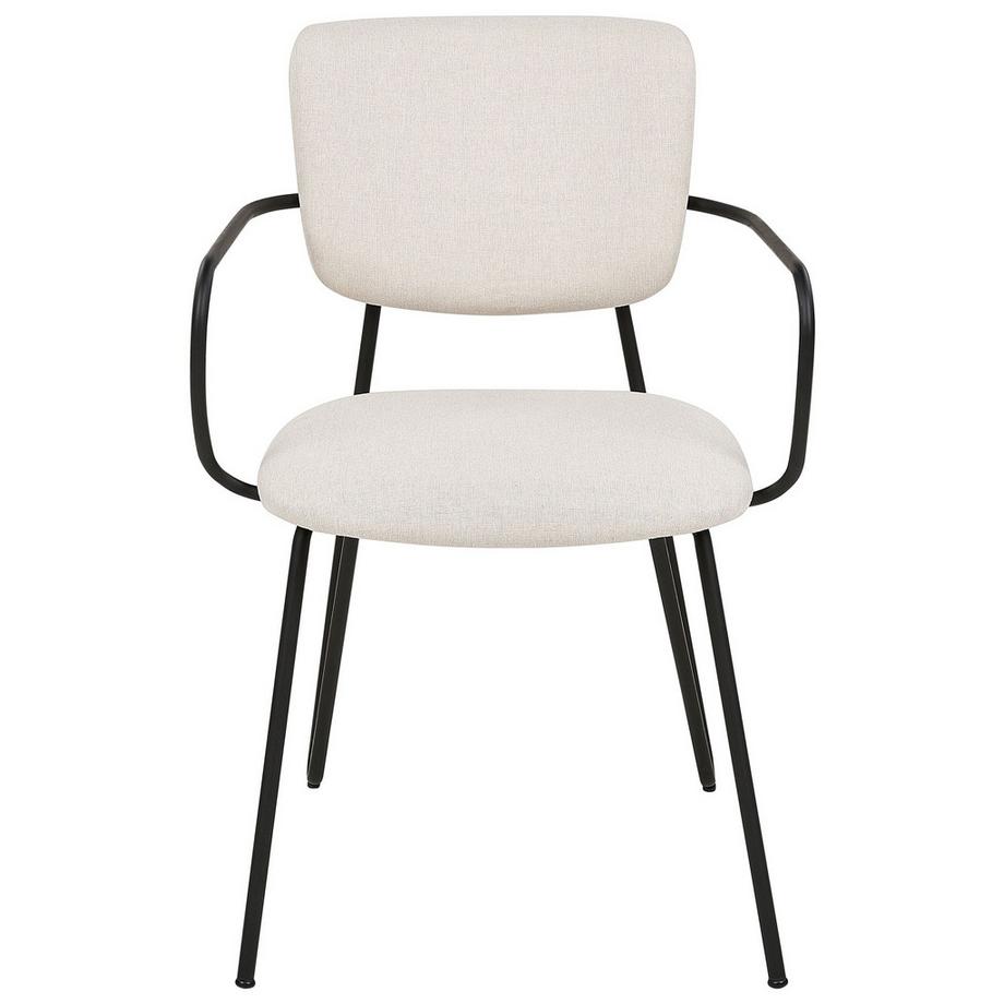 Beliani Set di 2 sedie da pranzo en Tessuto Moderno ELKO  