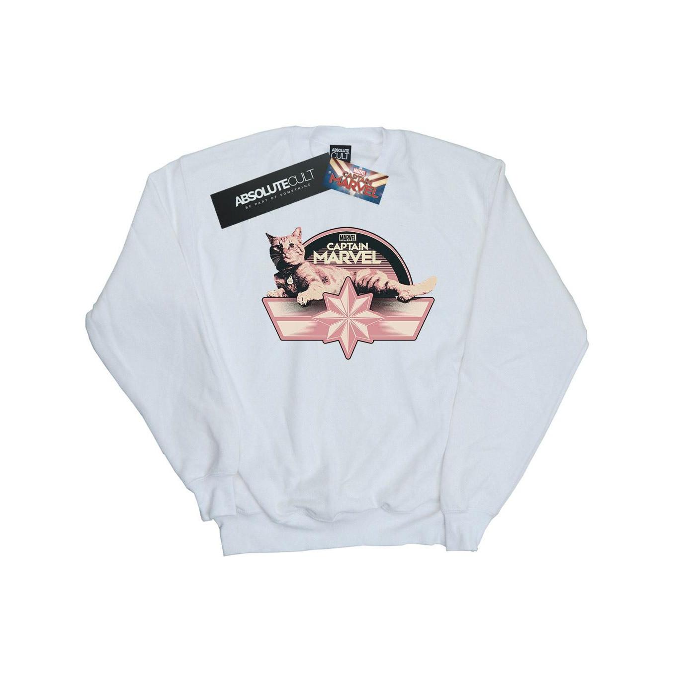 Image of Captain Chillin Goose Sweatshirt Mädchen Weiss 128