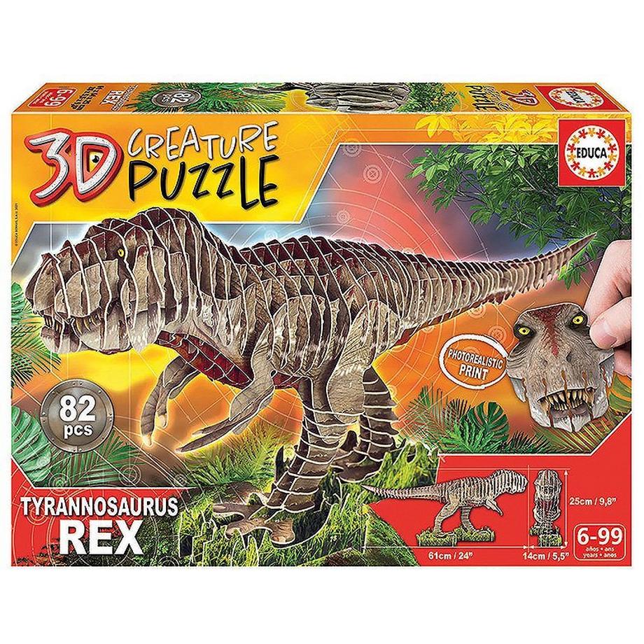Educa  Puzzle 3D T-Rex (82Teile) 