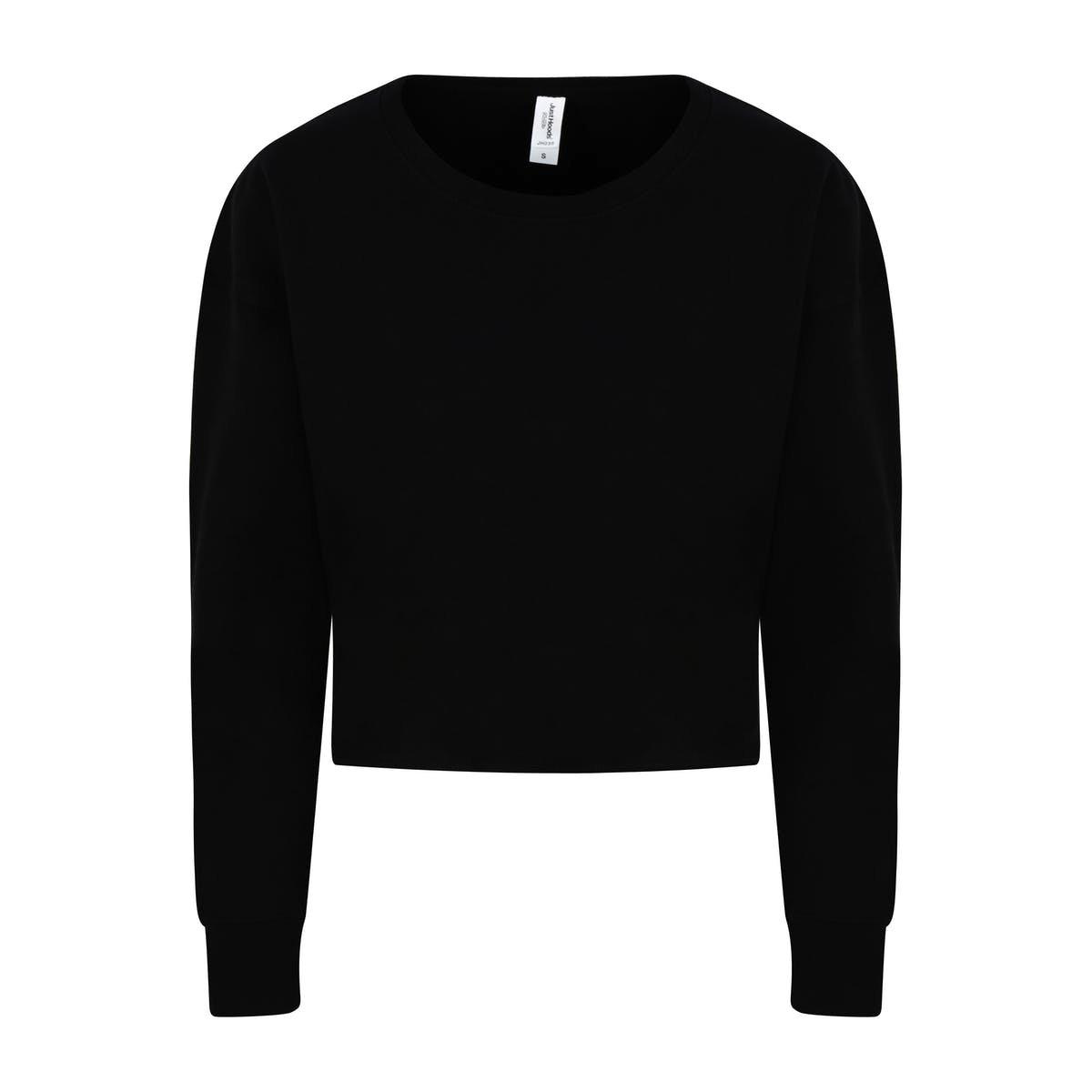 Image of Just Hoods Kurzes Sweatshirt Damen Schwarz S