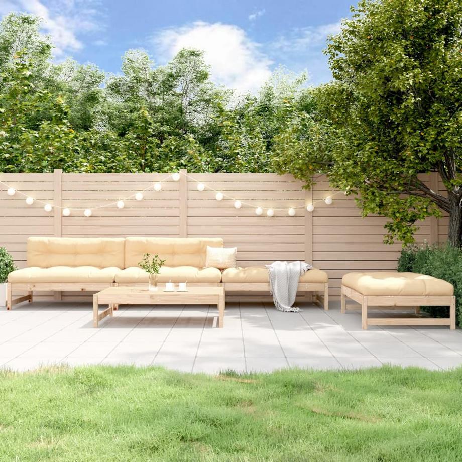 VidaXL set salotto da giardino Legno di pino  