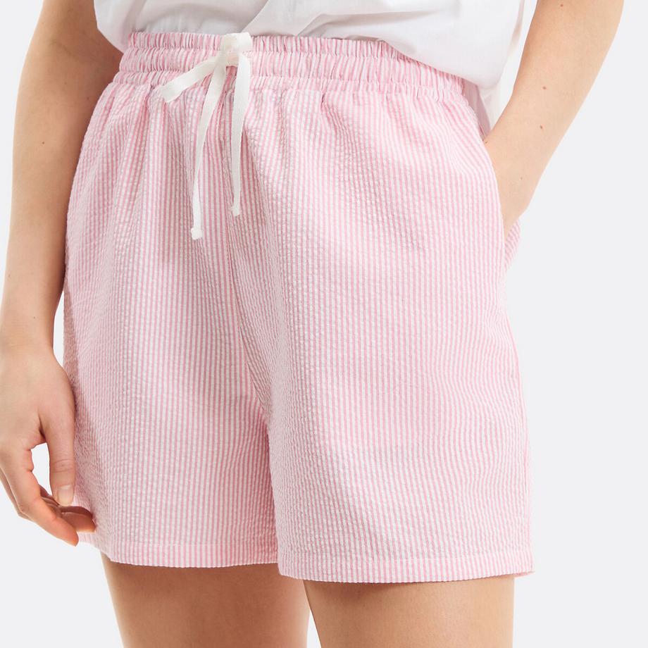 La Redoute Collections Pyjashort Seersucker Rayé  