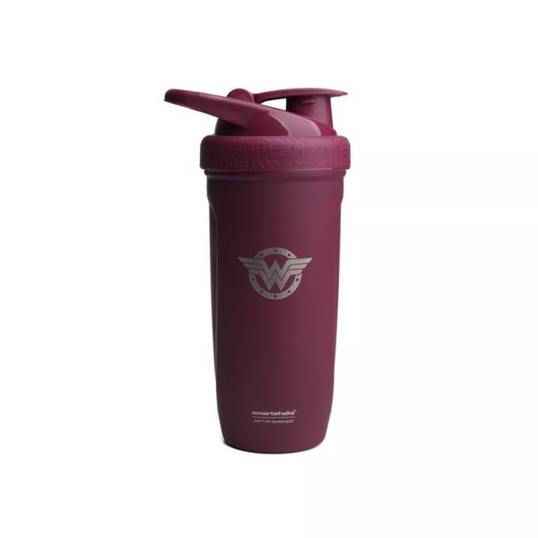 Smartshake - Reforce Edelstahl Shaker 900 ml -Wonder Woman, One Size