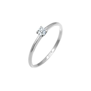 Bague Solitaire Diamant De Fiançailles (0.06 Ct.)