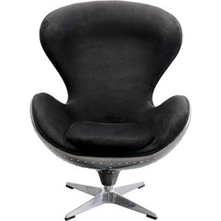 KARE Design Drehsessel Lounge Black Graphit  