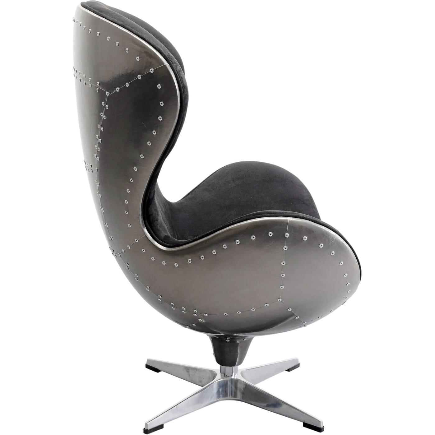 KARE Design Drehsessel Lounge Black Graphit  