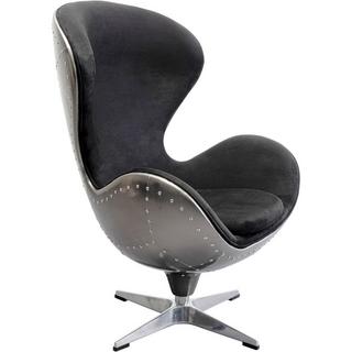 KARE Design Drehsessel Lounge Black Graphit  