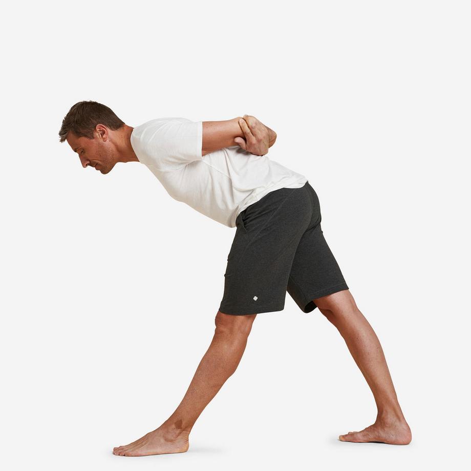 KIMJALY  Shorts uomo yoga cotone 