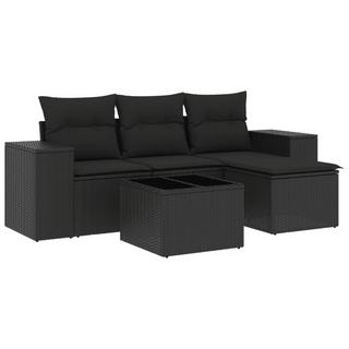 VidaXL set divano da giardino Polirattan  