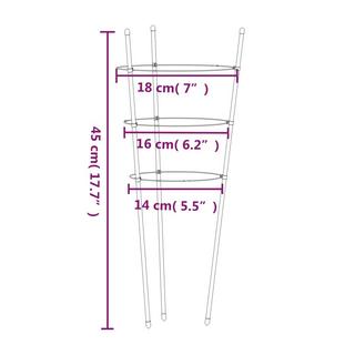 VidaXL Support de plantes de jardin  