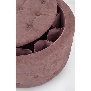 mutoni Pouf Ernestine avec piètement rose foncé  