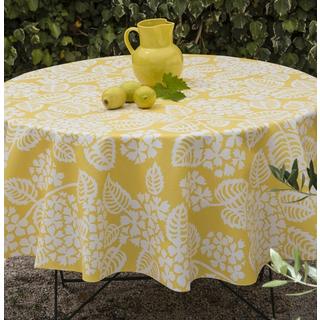 Fleur de Soleil Nappe enduite ronde ou ovale Hortensia  