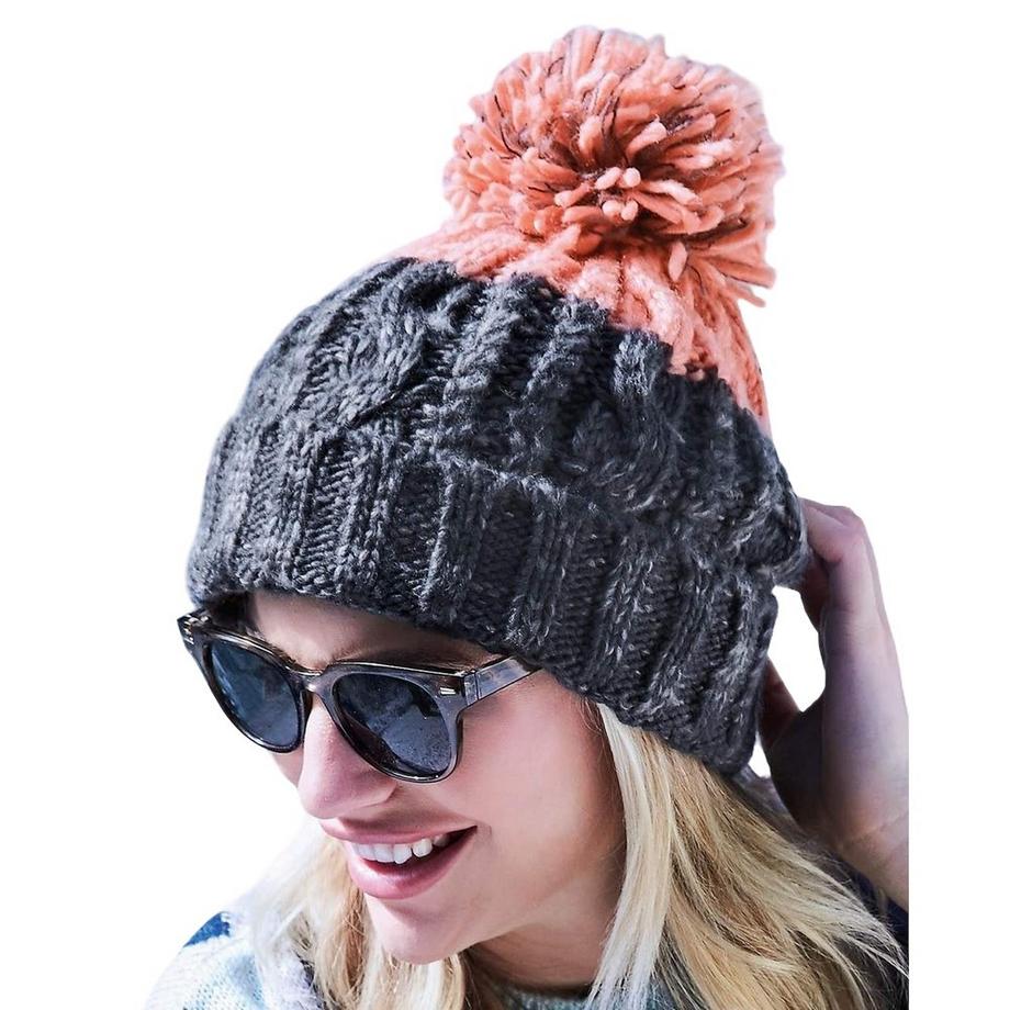 Beechfield Apres Bonnet Bobble Bicolore  