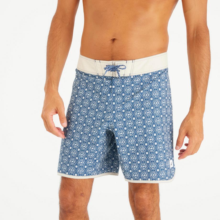 OLAIAN Boardshorts Surf 500 18 Pouces Long Bleu Marine  
