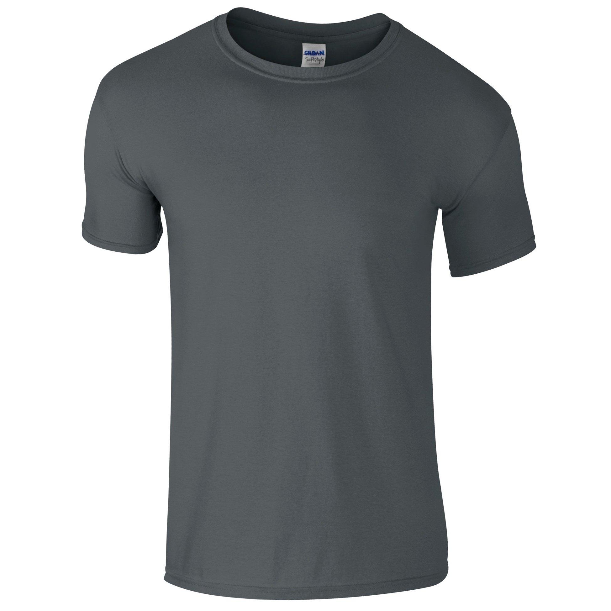 Image of Softstyle Tshirt, Kurzarm, Rundhalsausschnitt Herren Charcoal Black M