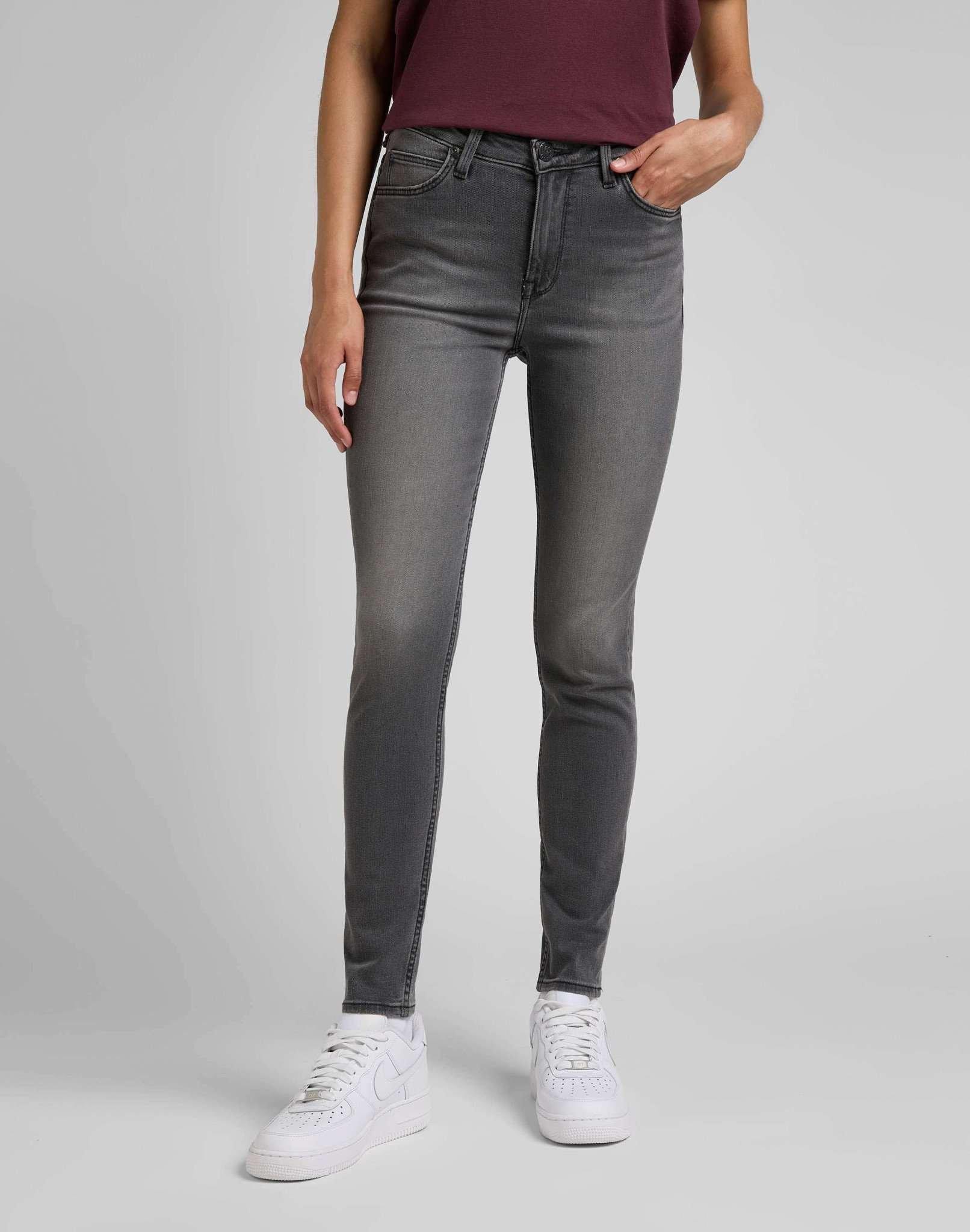 Image of Jeans Skinny Fit Scarlett High Damen Taubengrau L31/W24