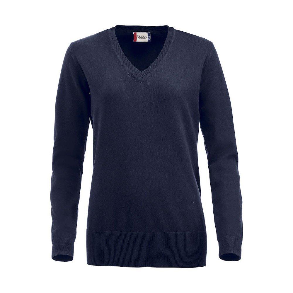 Image of Aston Sweatshirt Vausschnitt Damen Marine L