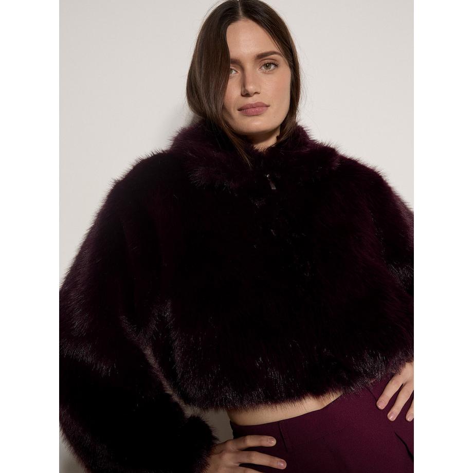 APRICOT Veste courte en fausse fourrure de luxe  