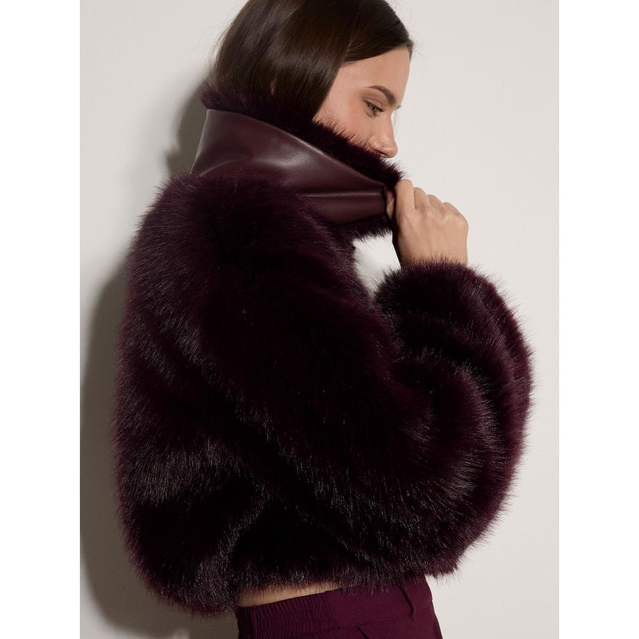APRICOT Veste courte en fausse fourrure de luxe  