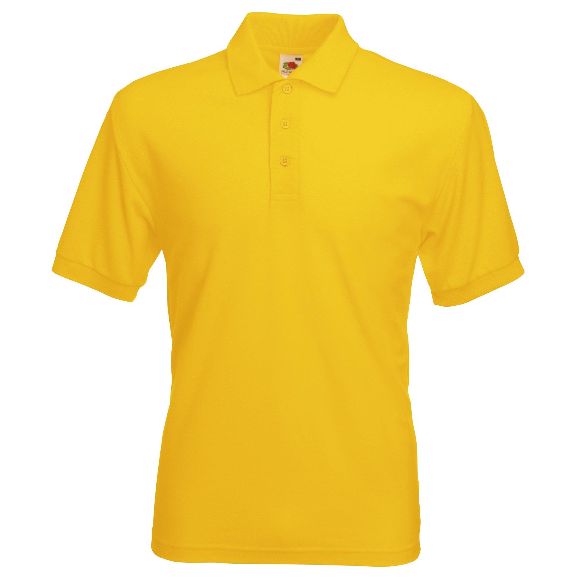 Image of Piqué Poloshirt, Kurzarm Herren Gelb Bunt S