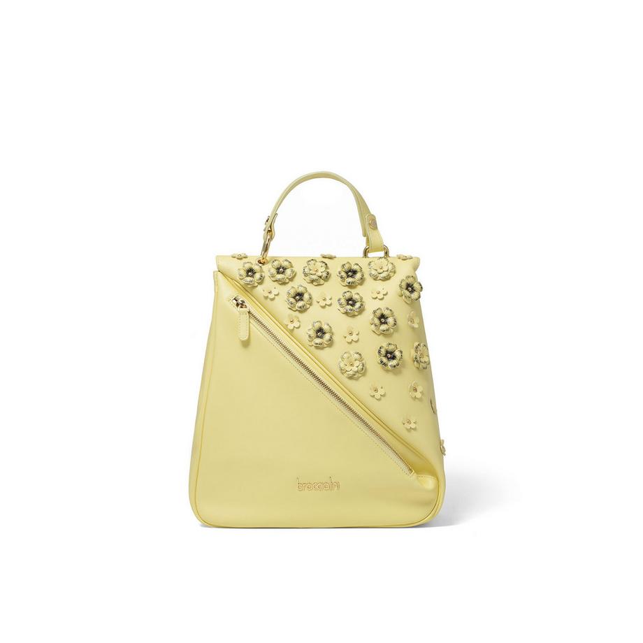 Braccialini Rucksack mit Blumenverzierungen  