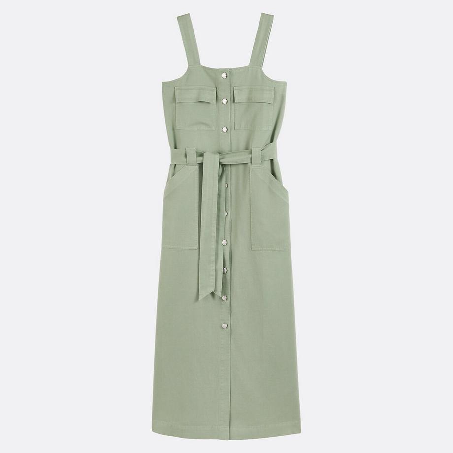 La Redoute Collections Abito Midi Spalline Lyocell Cotone  