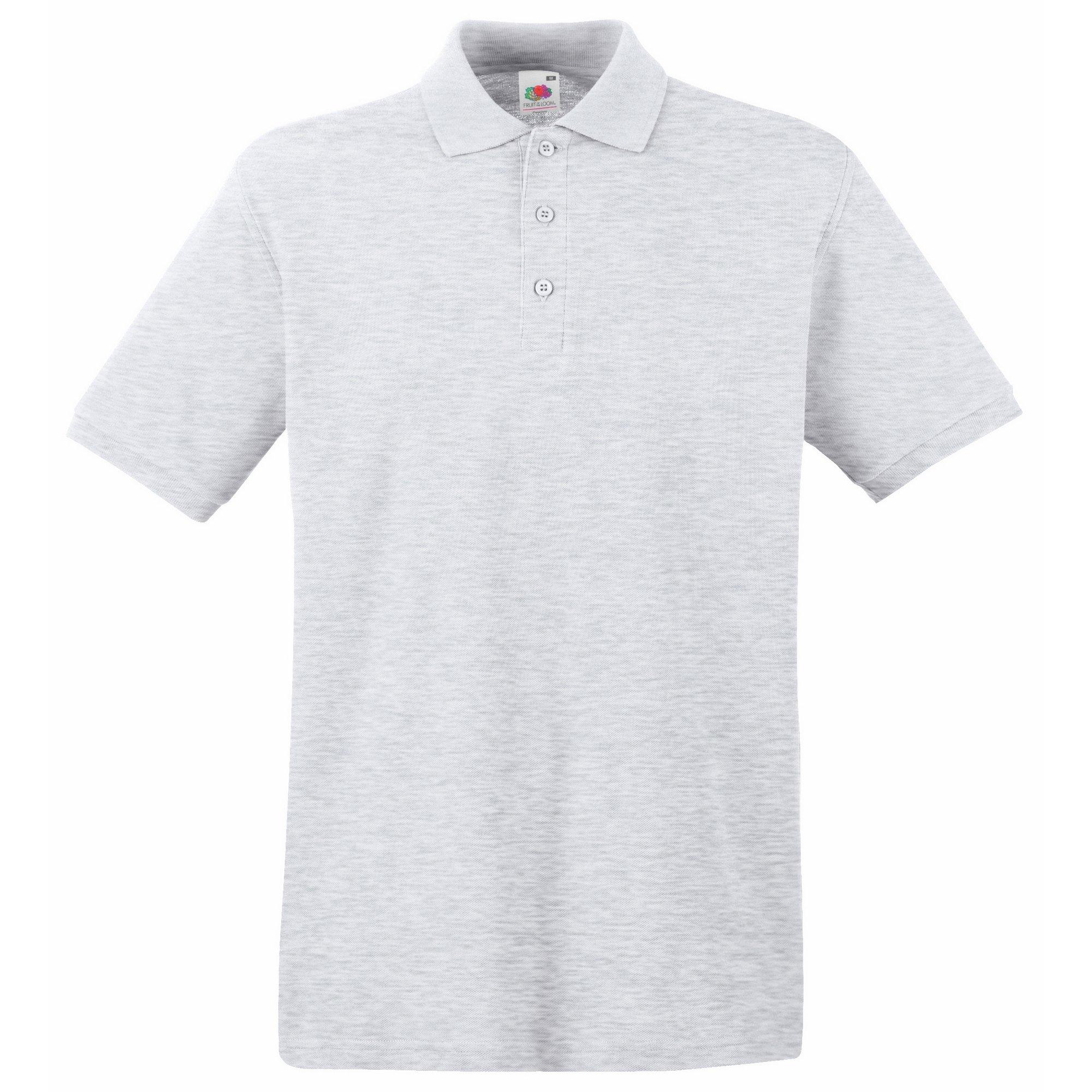 Image of Premium Poloshirt, Kurzarm Herren Grau XL