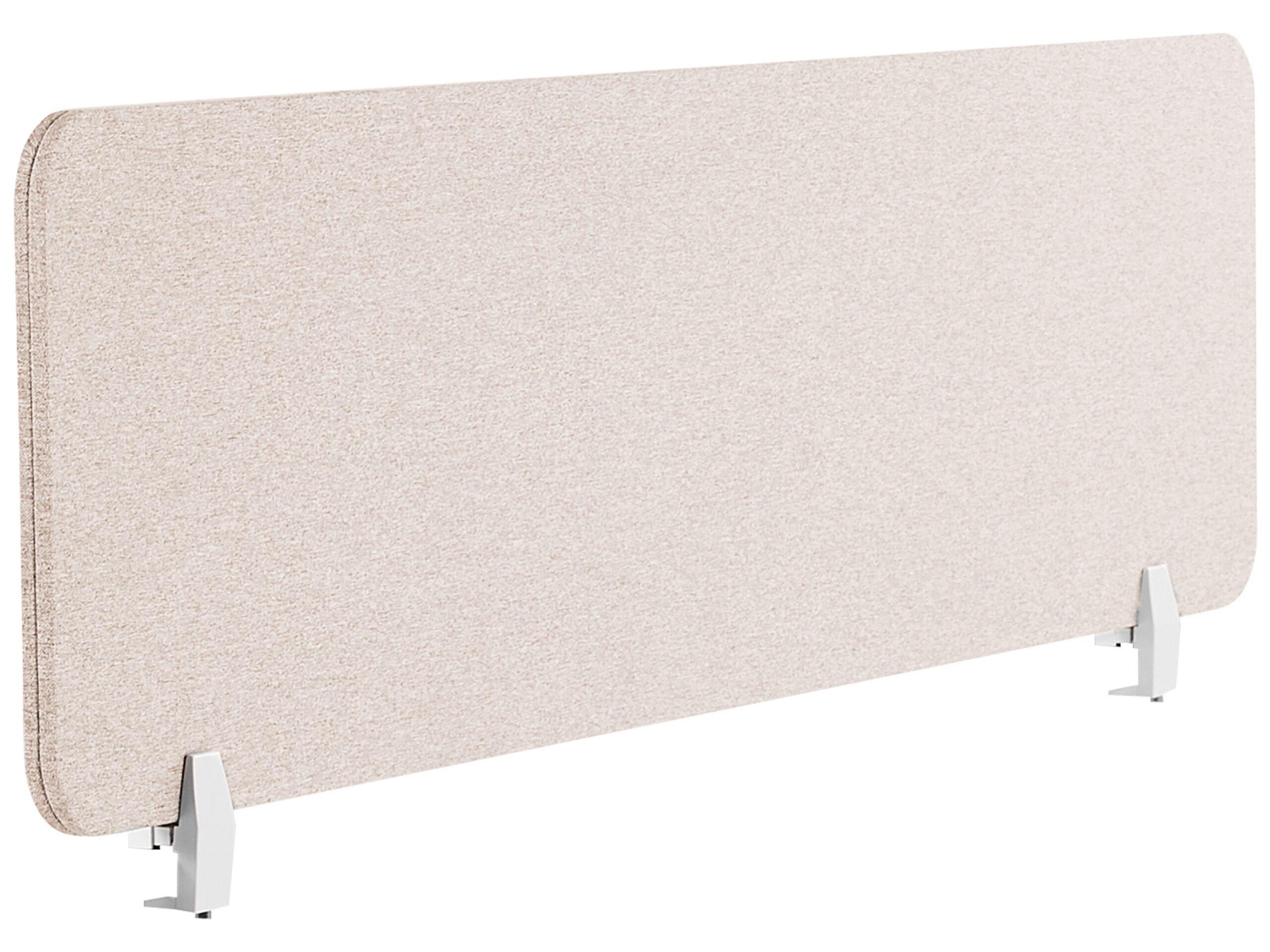 Image of Schreibtischtrennwand Aus Polyester Klassisch Wally Unisex Perle