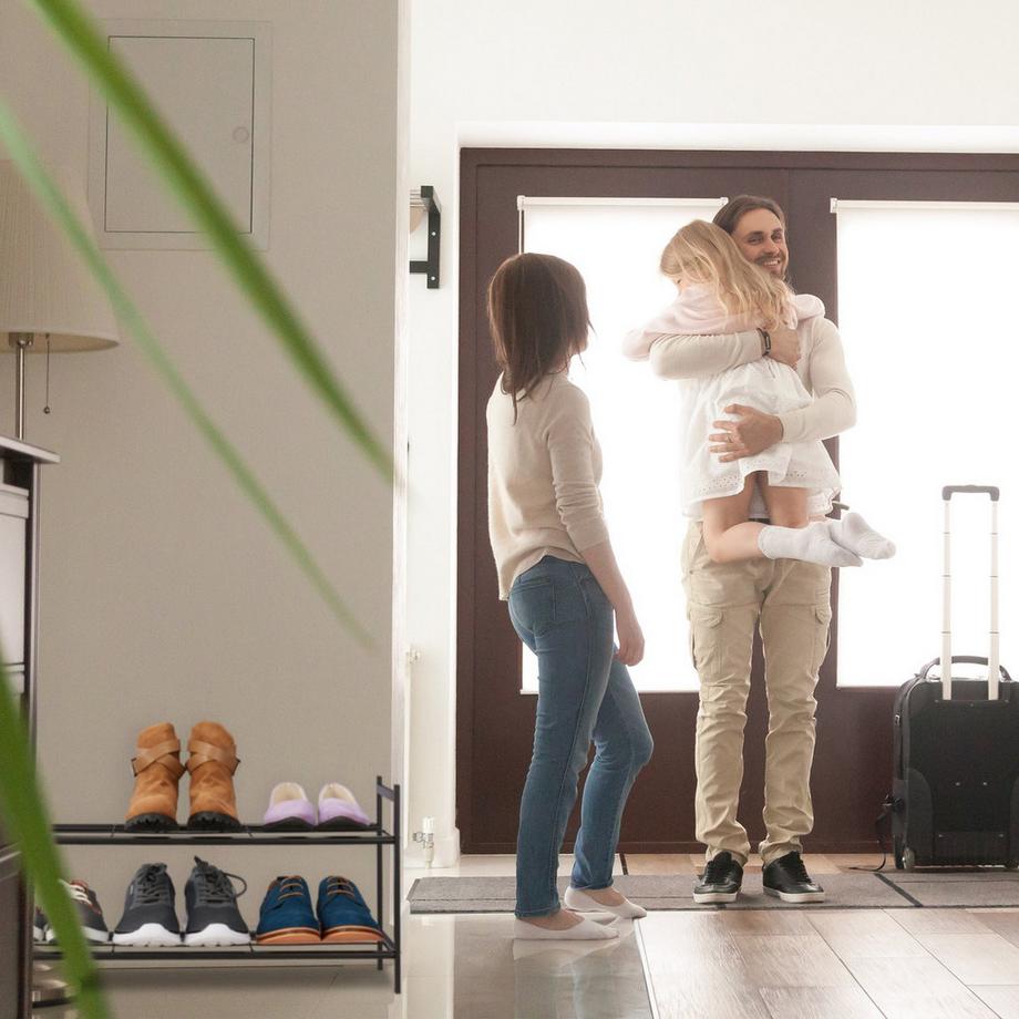 B2X Scaffale portascarpe impilabile in metallo  