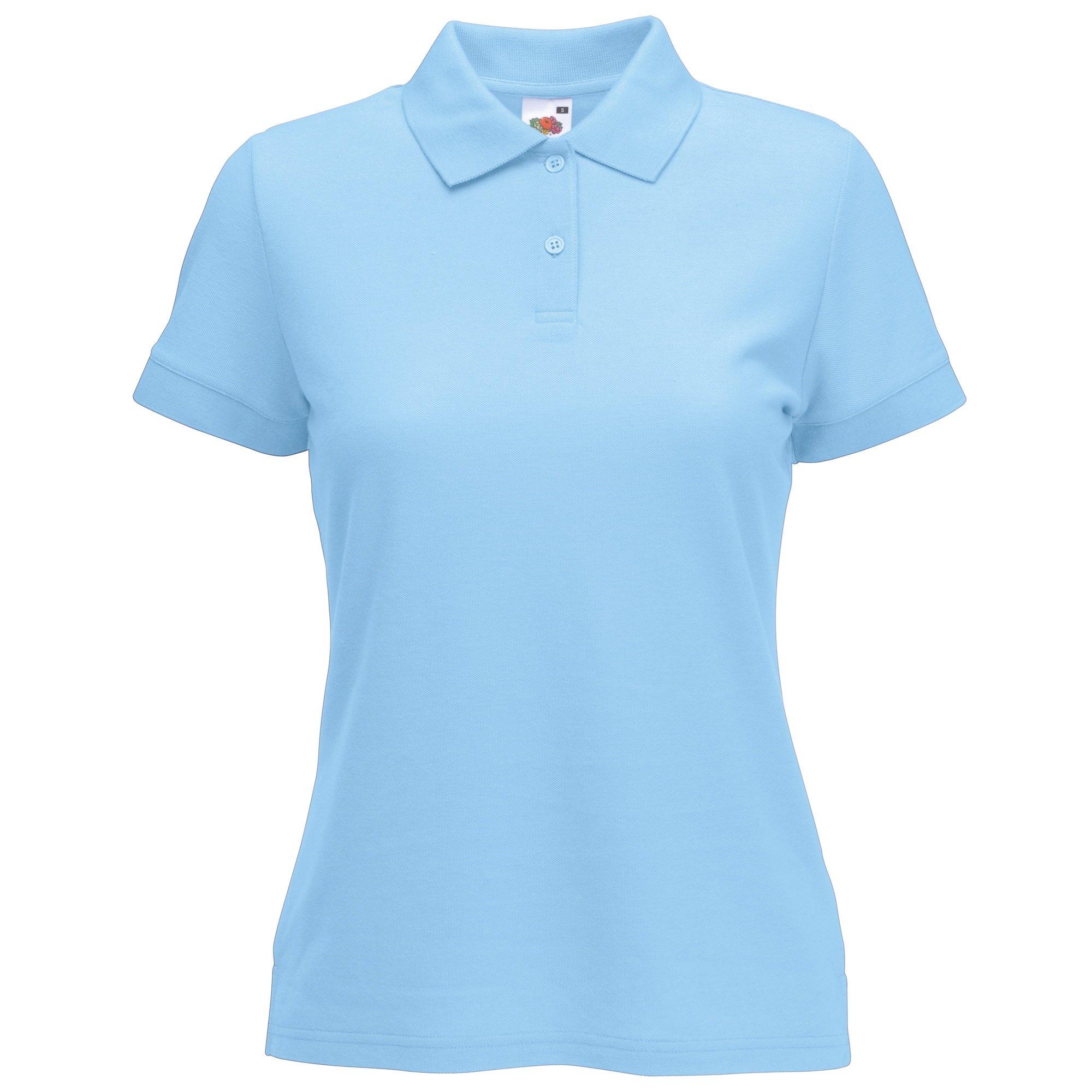 Image of Poloshirt, Kurzarm Damen Himmelblau S