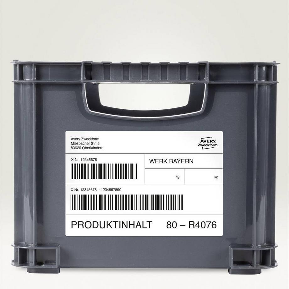 Avery-Zweckform Etiquette plastique  