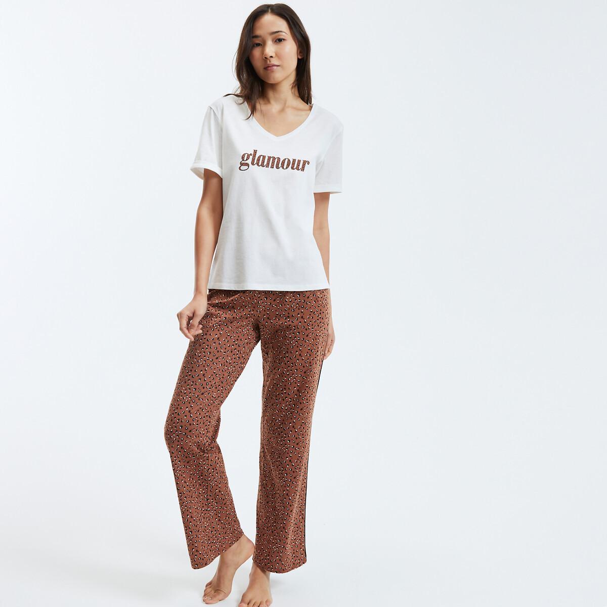 La Redoute Collections  Pyjama mit Animal Print 