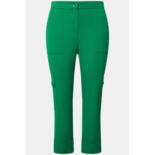 Ulla Popken  Pantalon cargo Mandy, jambes larges et taille confortable 