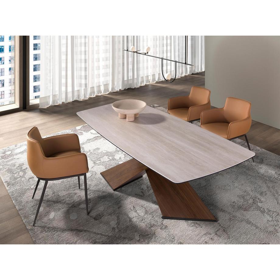 ANGEL CERDA Table à manger ovale  