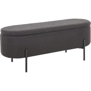 mutoni Tabouret Blestix Bouclé Tissu Métal anthracite  