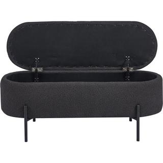 mutoni Tabouret Blestix Bouclé Tissu Métal anthracite  