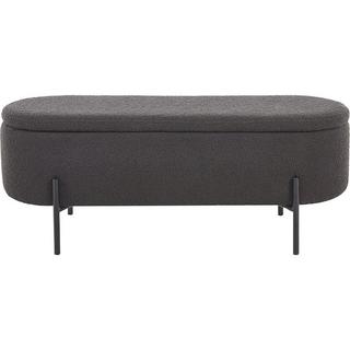 mutoni Tabouret Blestix Bouclé Tissu Métal anthracite  