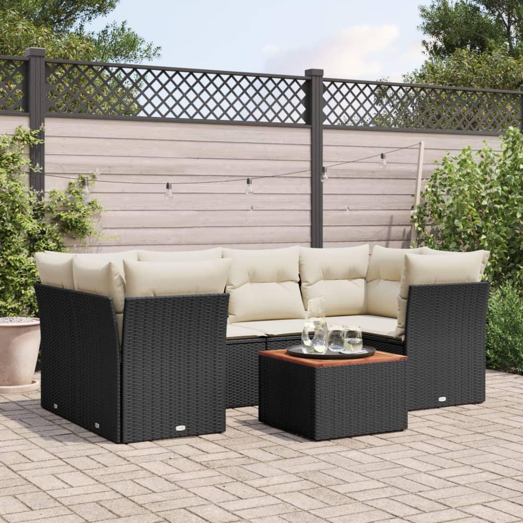 VidaXL set divano da giardino Polirattan  