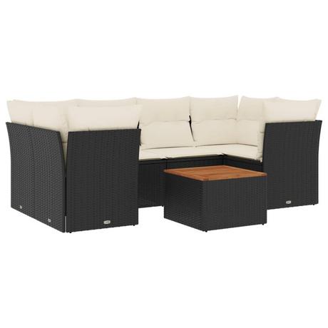 VidaXL set divano da giardino Polirattan  