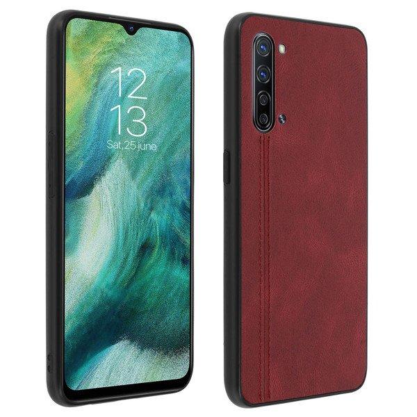 Avizar  Oppo Find X2 Lite Kunstlederhülle Rot 