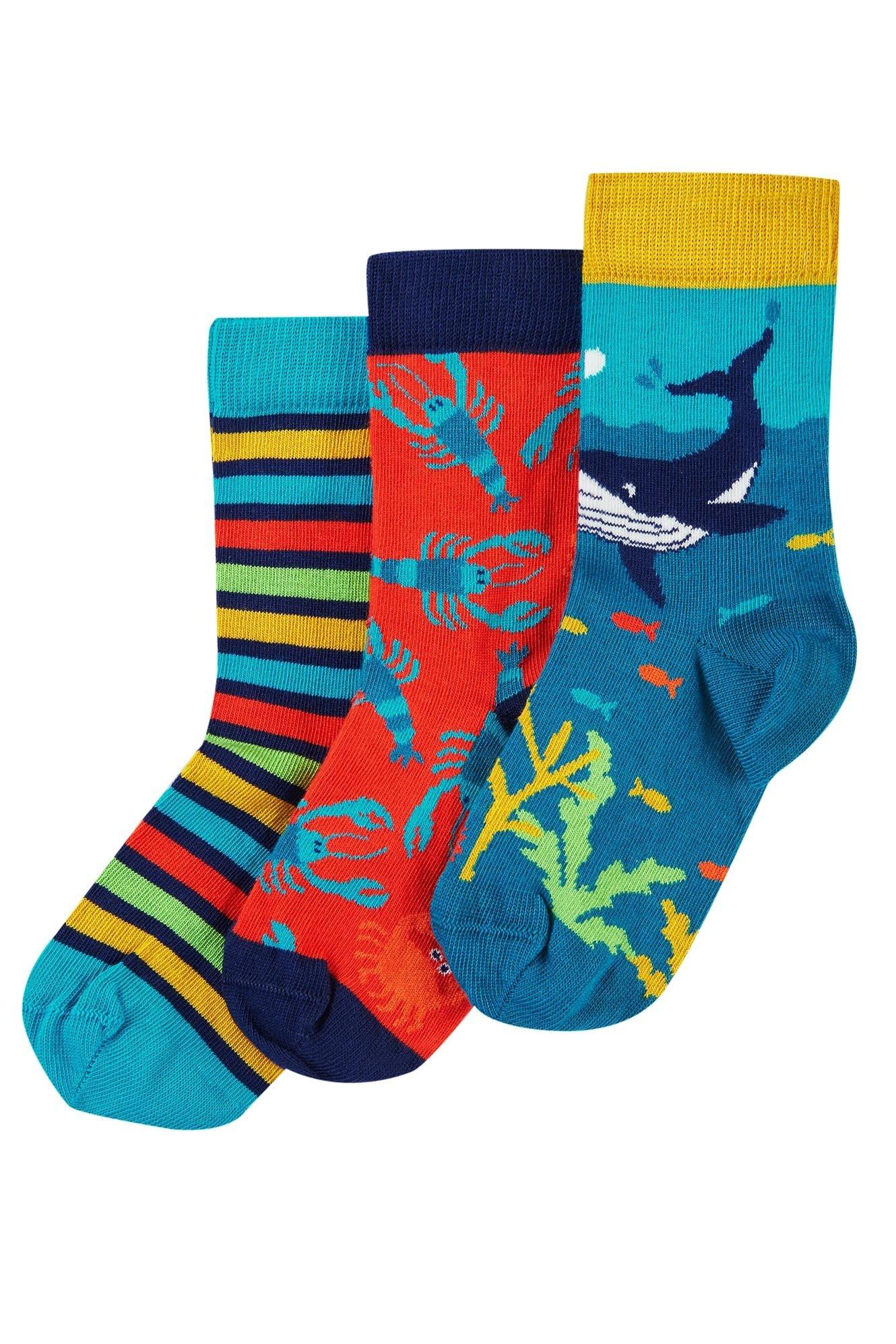 Image of Kinder Socken 3er Pack Deep Water Unisex Multicolor 31/34