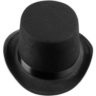 Tectake  Chapeau haut-de-forme noir classique pour enfants 