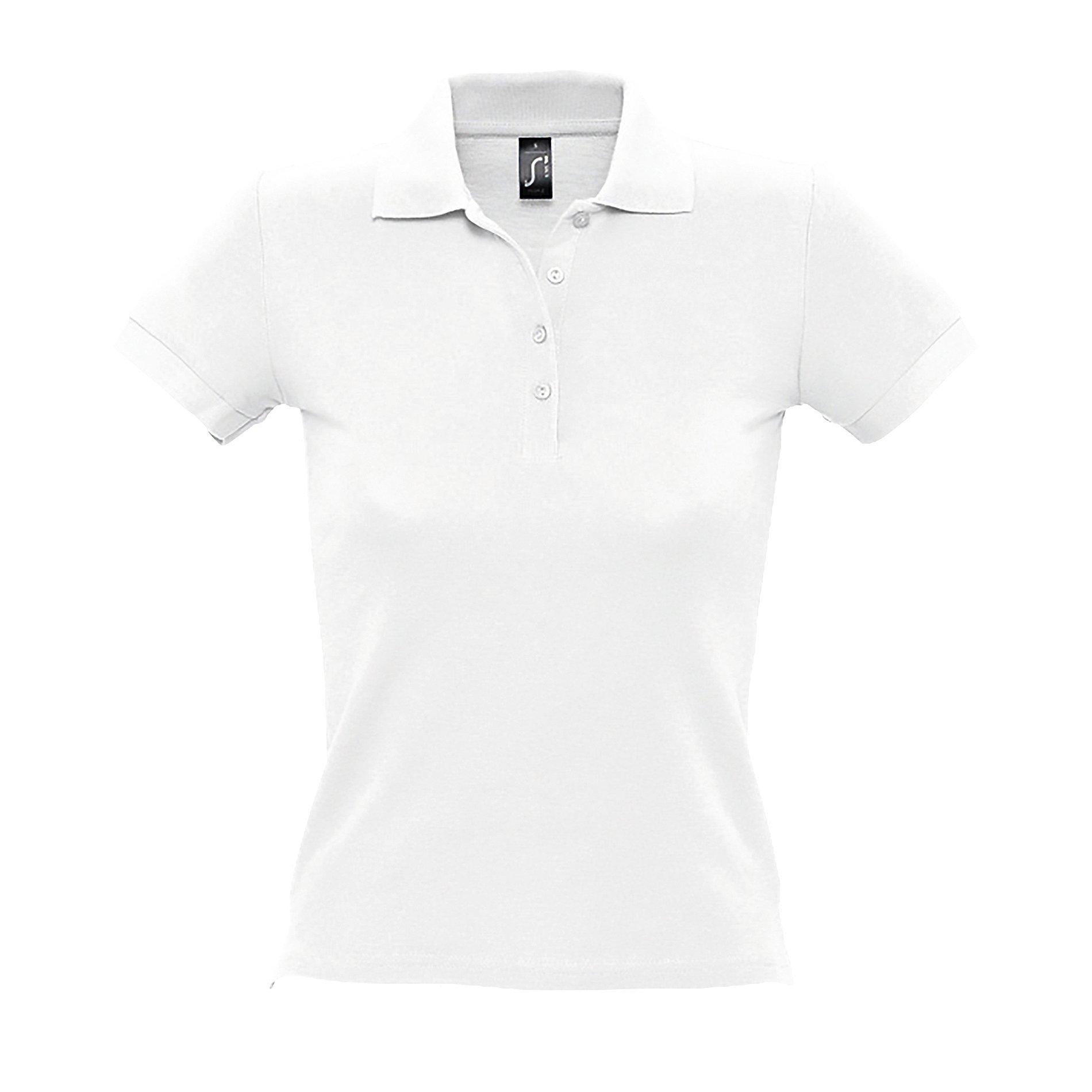 Image of People Poloshirt, Kurzarm Damen Weiss XXL